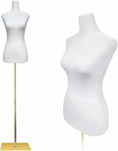 Amazon.com: Female Dress Form Mannequin Torso,Height Adjustable Mannequin Stand,Realistic Model Display Body Stand with Metal Bracket and Rectangular Base Clothing Forms,White : Industrial & Scientific Mannequin Stand, Mannequin Torso Ideas, Bust Mannequin, Black Mannequin Display, Female Mannequin Torso, Adjustable Mannequin, Base Clothing, Mannequin Torso, Dress Form Mannequin