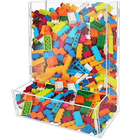 Amazon.com: Montex Acrylic Wall Toy Dispenser Play Room Organization Acrylic Wall Organizer Clear Hanging Organizer for Kid's Playroom, Blocks, Cars, Snacks : Baby Lego Wall Storage, Toy Room Storage, Toy Car Storage, Kid's Playroom, Lego Organization, Lego Wall, Playroom Storage, Lego Room, Wall Organizer