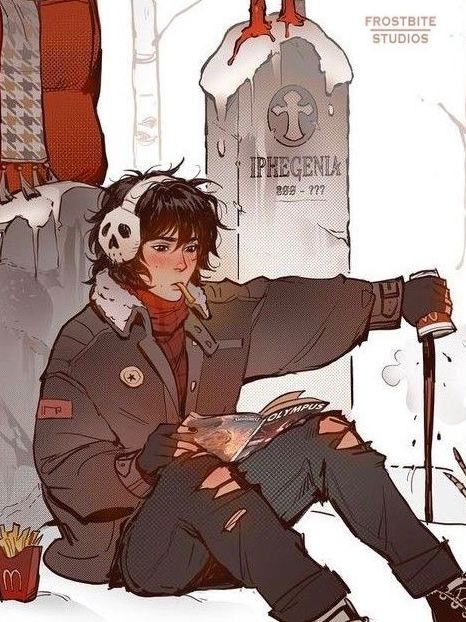 Nico Di Angelo - Percy Jackson (pjo) (fanart by frostbite.studios) Percy Jackson Fan Art Frostbite Studios, Dionysus Fanart Percy Jackson, Scary Percy Jackson Fanart, Nico Percy Jackson Fanart, Percy Jackson Throne Fanart, Percy Jackson And Nico Di Angelo Fan Art, Leo And Nico Fanart, Percy Jackson Christmas Fanart, Book Percy Jackson Fanart