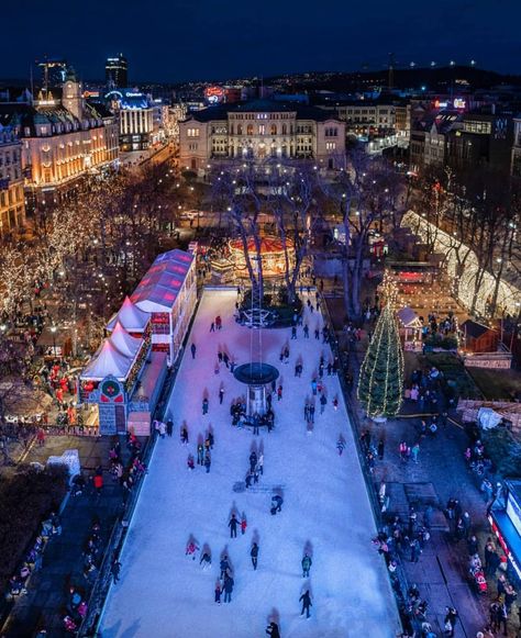 Norway, #Oslo | 📷 @ringnes_photo Oslo Christmas, Oslo Norway, Beautiful World, Norway, Trip Advisor, Dolores Park, Times Square, Merry Christmas, Travel