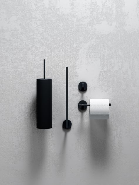 Bathroom Accessories Black, Bathroom Black Accessories, Bathroom Styling Accessories, Bathroom Accessories Ideas Decor, Bathroom Accesories, Bathroom Accessories Design, Toilet Paper Stand, Bathroom Decor Colors, Bathroom Accessories Luxury