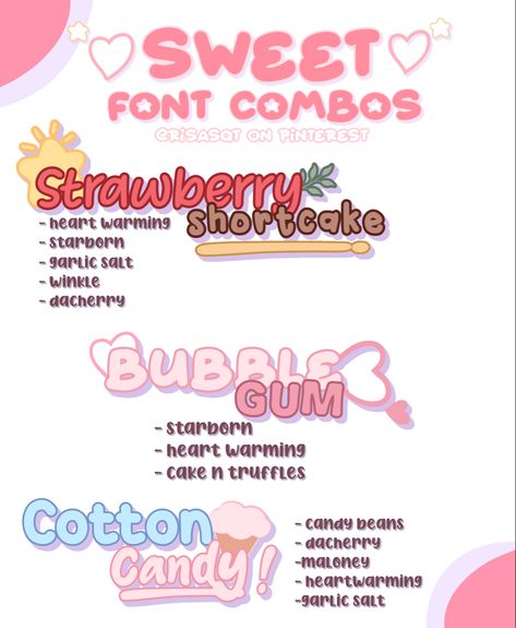 Font Combos Aesthetic, Dafont Fonts Aesthetic Combination, Fonts For Ibispaint, Kawaii Fonts Dafont, Berry Avenue Pink Accessories Codes, Dafont Fonts Aesthetic Cute, Art Watermark Ideas, Custom Font Design, Cute Font Combos