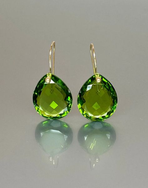 Peridot Jewelry, Peridot Earrings, Topaz Earrings, Peridot Gemstone, Fancy Jewelry, Gems Jewelry, Fine Jewellery Earrings, Girly Jewelry, Luxury Jewelry