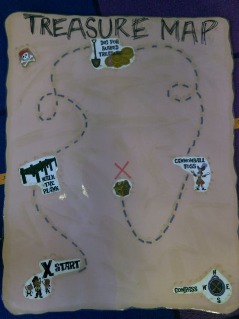 Treasure Map Treasure Map Bulletin Board, Treasure Maps, Preschool Crafts, Fun Activities, Preschool, Map