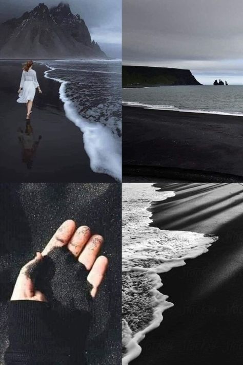 Iceland Beach Black, Reynisfjara Beach Iceland, Iceland Photo Ideas, Iceland Photoshoot, Iceland Black Sand Beach, Iceland Aesthetic, Iceland Beach, Iceland Travel Photography, Iceland Pictures