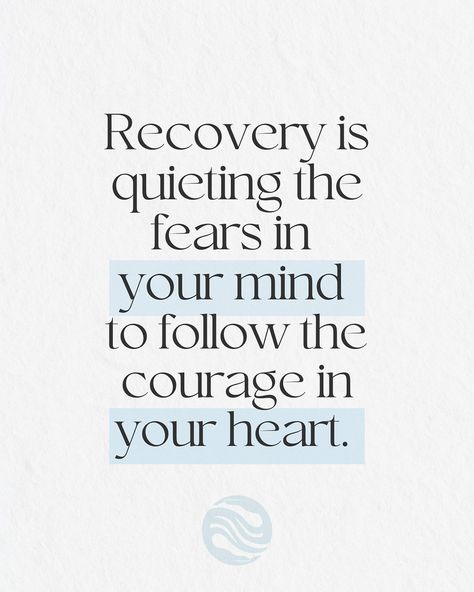 September is National Recovery Month—a time to raise public awareness of addiction recovery and mental health. At Channel Wellness, we believe that recovery is about quieting the fears in your mind to follow the courage in your heart. Let’s come together to support and uplift those on their recovery journey. 🌊 #NationalRecoveryMonth #MentalHealthAwareness #ChannelWellness #RecoveryJourney #SubstanceAbusePrevention #CourageToHeal Rehab Quotes Recovery, Surgery Recovery Quotes, Inspirational Recovery Quotes, Rehab Quotes, National Recovery Month, Recovery Humor, Aa Quotes, Recovery Inspiration, Narcotics Anonymous