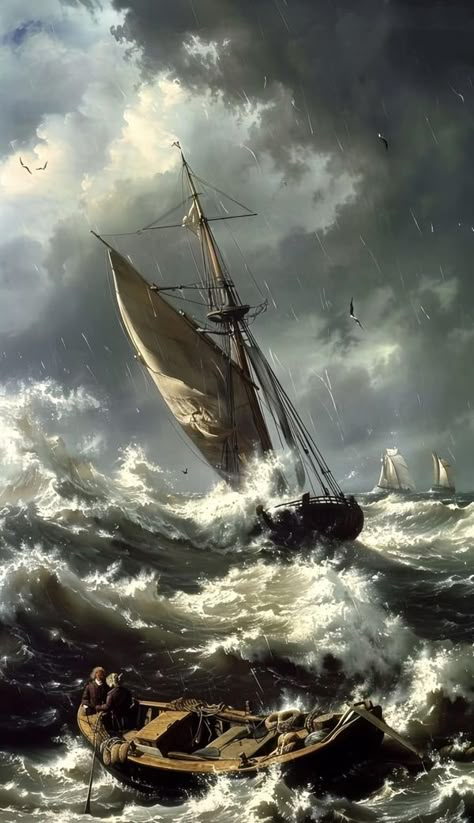 Grandes veleros | Awesome painting unknown artist .. Ghost Ship Art, Maritime Painting, Pencil Drawings For Beginners, Boat Drawing, Sailing Art, Maritime Art, Underwater Art, Ship Drawing, Ship Paintings