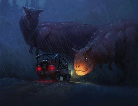 This would have been a cool scene😯 - Follow @dinosaurs_evolved for more! - #jurassicpark #thelostworldjurassicpark #jurassicpark3… New Jurassic World, Prehistoric Wildlife, Dinosaur Images, Dinosaur Drawing, Dinosaur Pictures, Jurassic World Dinosaurs, Paleo Art, Extinct Animals, Monster Concept Art