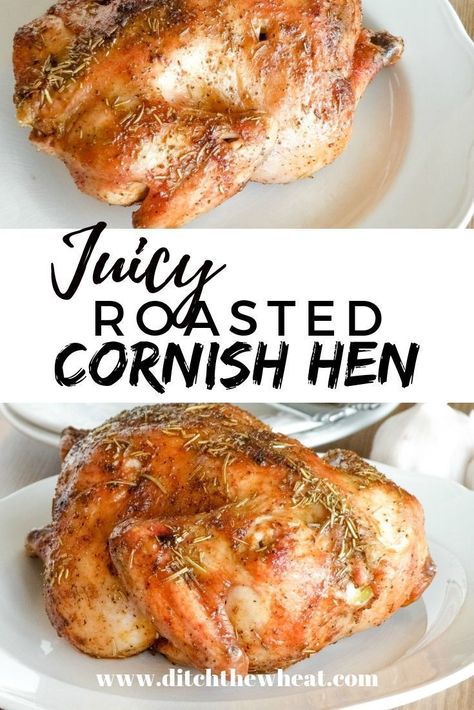 Cornish Hen Recipe Easy, Smoked Cornish Hens, Baked Cornish Hens, Game Hen Recipes, Cornish Game Hen Recipes, Roasted Cornish Hen, Cornish Game Hens, Cornish Hen Recipe, Game Hens