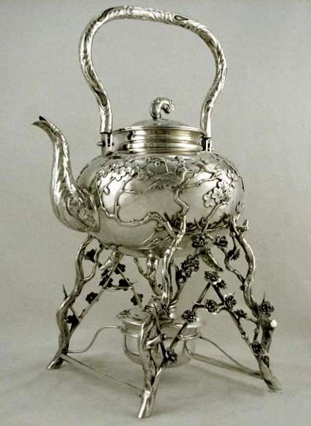 Art-Nonuveau-sterling-silver-tea-pot.. Silver Teapot, Silver Tea, Teapots And Cups, My Cup Of Tea, Tea Service, Tea Kettle, Silver Pieces, Tea Room, Vintage Tea