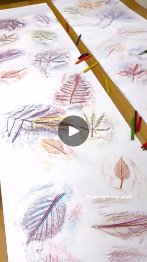 Leaf Rubbings, Kids Art Space, Crayon Days, Seasons Preschool, Preschool Play, Art Assignments, Playbased Learning, Montessori Homeschool, Invitation To Play