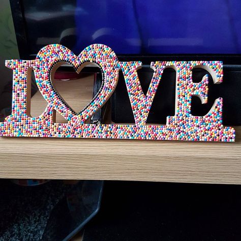 Trailer Decor, The Word Love, Diamond Pen, Diamond Paint, Word Love, Dot Art Painting, Stained Glass Art, 5d Diamond Painting, Dot Painting