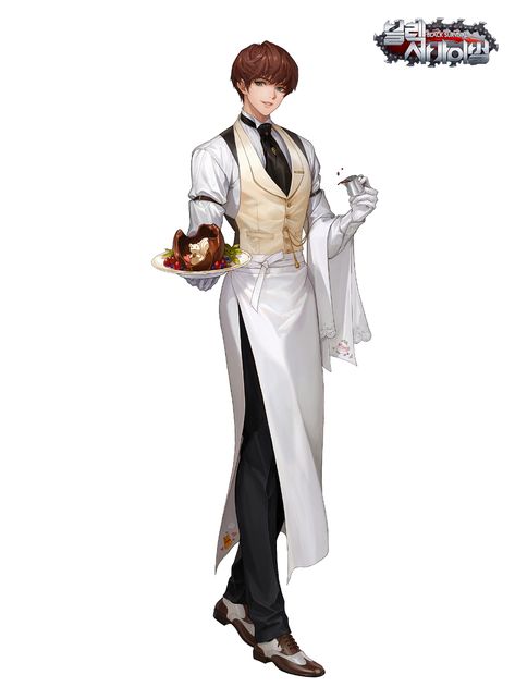 Leon, Ska, Servant Outfit Male, Waiter Outfit, Butler Outfit, Black Survival, Eternal Return, Immortal Soul, Character Costumes