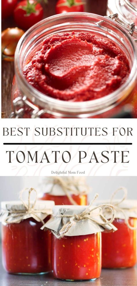 tomato paste substitute Substitute For Tomato Paste, Pasta Sauce Without Tomatoes, Tomato Allergy, Tomato Paste Uses, Homemade Tomato Paste, Tomato Paste Recipe, Paste Recipe, Cooking Dishes, Clam Recipes