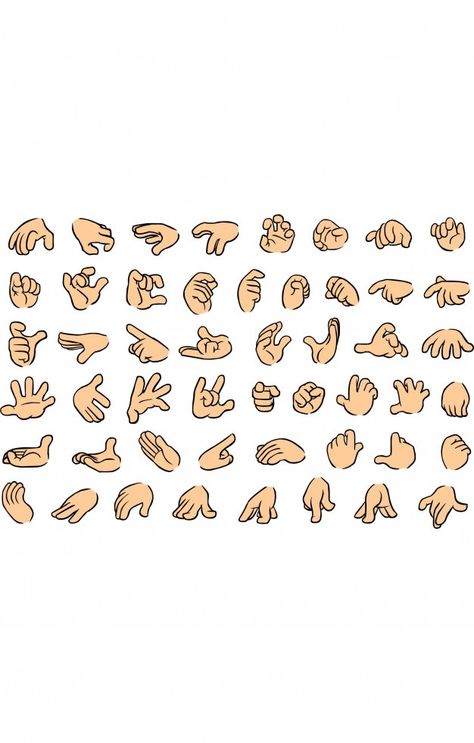 Hand Drawing Poses Reference, Character Hand Drawing, Chibi Hands Holding Something, Cartoon Hand Poses, Cartoon Pointing Finger, Cartoon Hand Drawing Reference, How To Draw Pointing Finger, Drawing Hands Cartoon, Pointing Hand Illustration