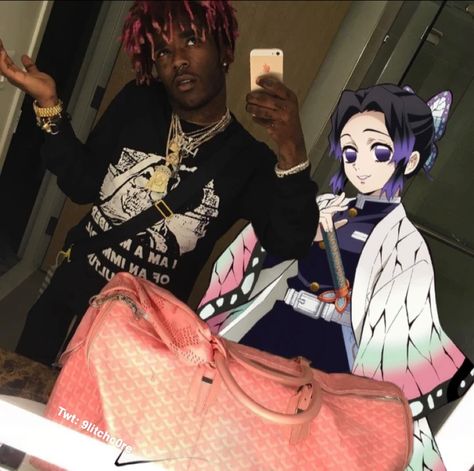 Lil uzi + shinobu Calvin Vail, Lil Uzi Vert Style, Rapper And Anime, Rapper Wallpaper Iphone, 2013 Swag Era, Rapper Art, Lil Uzi, Rap Aesthetic, Cute Rappers