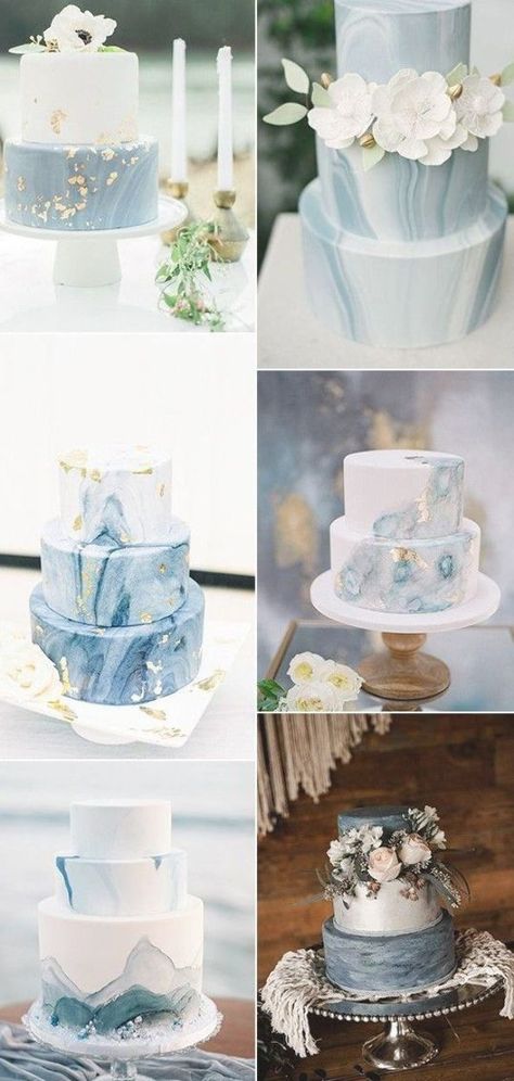 Wedding Cake 2023 Trends, 2024 Wedding Cake Trends, Light Blue Wedding Decor, Dusty Blue Wedding Cake, Wedding Cakes Spring, Simple Wedding Cake Ideas, Baby Blue Wedding Theme, Blue Wedding Cakes, Light Blue Wedding Cake