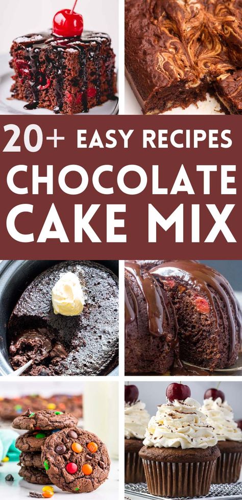 Chocolate Cake Mix Revolution: 24 Jaw-Dropping Recipes You Never Knew Existed! Recipe With Spice Cake Mix Boxes, Dry Cake Mix Recipe, Desserts Using Cake Mix Boxes, Chocolate Cake Mix Desserts, Box Cake Mix Recipes, Earthquake Cake Recipes, Doctored Cake Mix Recipes, Chocolate Box Cake, Chocolate Cake Mix Recipes