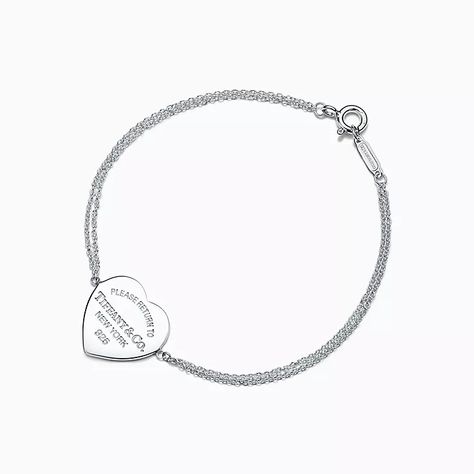 Bracelets for Women | Tiffany & Co. US Tiffany Key Ring, Tiffany Key, Double Chain Bracelet, Tiffany And Co Jewelry, Tiffany Bracelets, Return To Tiffany, Bracelet In Silver, Heart Tag, Double Chain