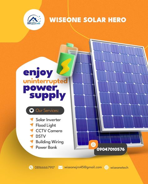 Solar Installation Flyer Design, Solar Flyer Design, Solar Energy Design, Retro Games Wallpaper, Games Wallpaper, Digital Advertising Design, Ads Creative Advertising Ideas, Ideal Partner, Sports Logo Design