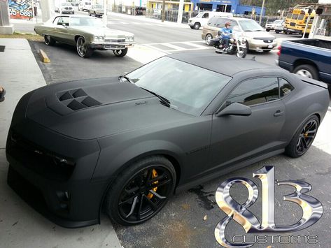 Plasti Dip Car, Zl1 Camaro, Black Camaro, Camaro V6, Vehicle Branding, Super Fast Cars, Girls Shoes Sneakers, Lux Cars, Camaro Zl1