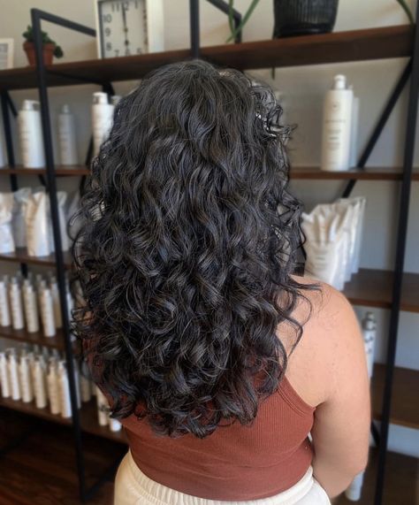 Fine 2b Hair, Curly Hair Length Chart, Wavy 2c Haircut, 2b 2c Haircut Long, 2c Curls Haircut, U Shape Curly Haircut, 2b 2c Curly Hair Haircuts, Oval Shape Curly Haircut, U Shaped Haircut Curly Hair