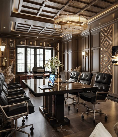 Law Office Design Interiors, Classic Office Design Luxury, Ceo Office Design Luxury, Classic Office Design, Office Interior Design Luxury, Ceo Office Design, Luxury Office Interior, Law Office Design, Ceo Office