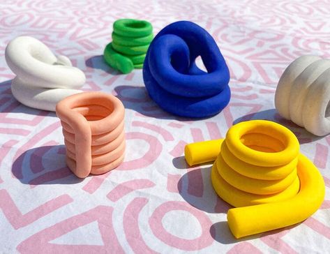 Knot Candle Holder, Polymer Clay Candle Holder, Clay Candle Holders Diy, Making Candle Holders, Diy Bougie, Diy Candle Stick Holder, Knot Candle, Polymer Clay Candle, Candle Holder Diy