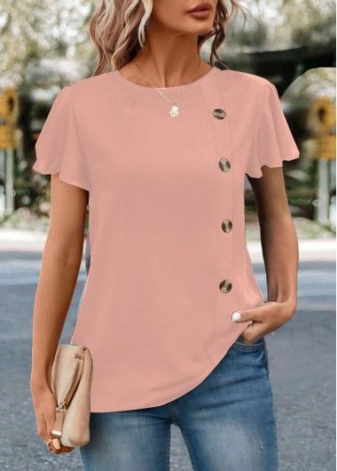 Latest Jeans, Round Neck Shirt, Crew Neck Shirt, Casual Blouse, Trendy Tops, Neck Shirt, Black Blouse, Printed Blouse, Womens Clothing Tops