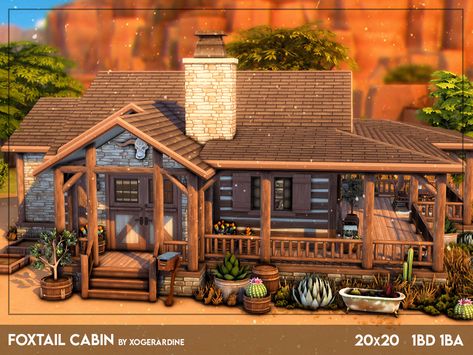 Sims 4 Cabin In The Woods, Sims 4 Mountain Lodge, Log Cabin Sims 4, Sims 4 Barndominium, Sims Cabin House, Sims 4 Western House, Sims 4 Log Cabin Cc, Chestnut Ridge Sims 4, Sims 4 Cabin Interior