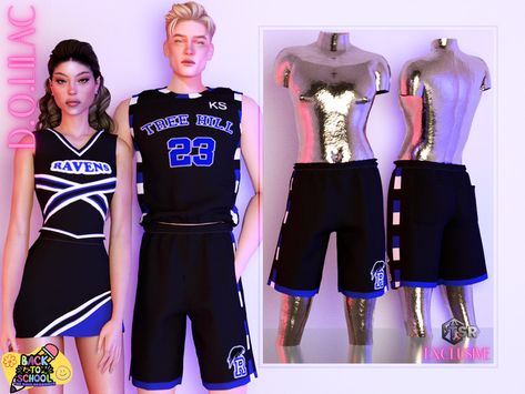 Custom thumbnail Found in TSR Category 'Formal' Sims 4 Cc Basketball Jersey, Sims 4 Cc Cheer Uniform, Sims 4 Basketball Uniform, Sims 4 Basketball Cc, Sims 4 Children, Leather Bustier, Sims 4 Teen, Cheer Uniform, Cheer Outfits