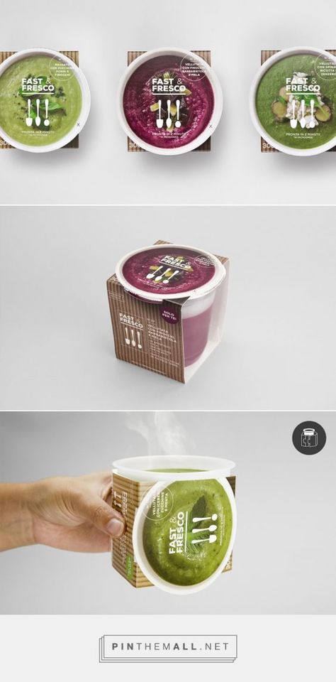 Fast Fresho Soup Packaging Design  #Packaging #PackagingDesign #SoupPackagingDesign #SoupPackaging #PackagingDesignCompany #PackagingDesignAgency Soup Packaging Design, Cereal Design, Soup Packaging, Takeaway Packaging, Food Pack, Cool Packaging, Instant Recipes, Food Packaging Design, Food Display