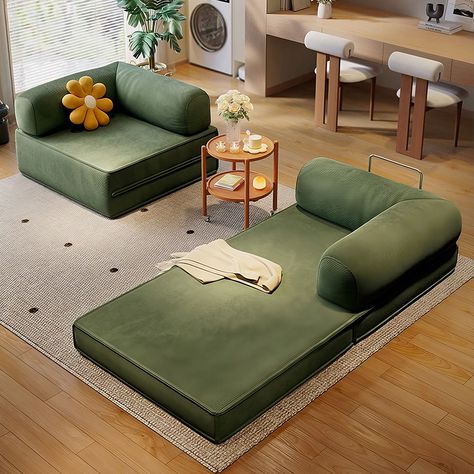 Mattress In Living Room Ideas, Couches That Turn Into Beds, Futon Couch Living Room Ideas, Low Sitting Living Room, Guest Living Room, Roof Room, Lounge Zone, Floor Sofa Bed, Pit Sofa