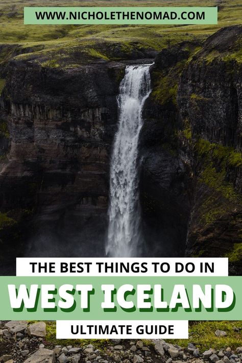 The best west Iceland attractions! If you are visiting Iceland, you are likely to visit the west coast of Iceland because many of the most beautiful and fun things to do are there! This guide has everything you need to know about the best things to do in West Iceland! Iceland Hiking, Iceland Glacier, West Iceland, Iceland Travel Guide, Iceland Travel Tips, Iceland Photography, Iceland Waterfalls, Hiking Photography, Adventure Guide