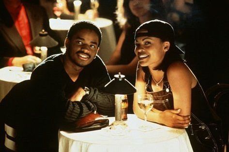 Darius & Nina in 'Love Jones' | Black Love: TV Style Love Jones Movie Quotes, Love Jones Movie, Larenz Tate, Date Night Movies, Marley Quotes, Love Jones, Nia Long, I Love Cinema, 90s Movies