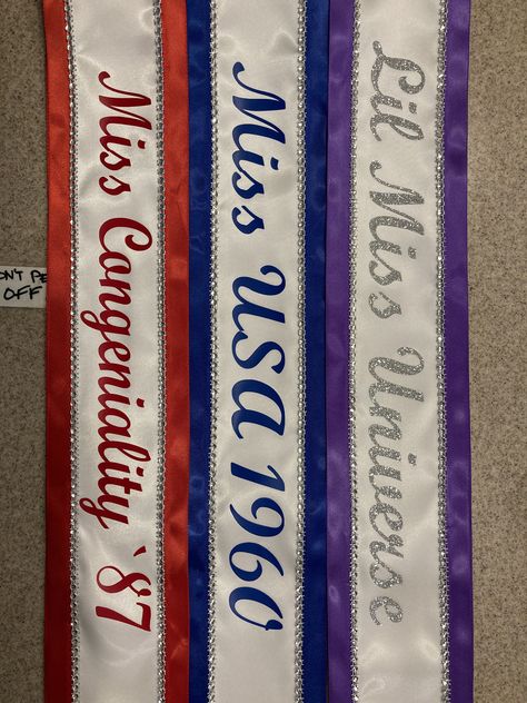 Pageant Sash, Birthday sash, Beauty pageant Sash, Argentina, Miss Universe, Miss Understood, Group Costume, Miss USA Any Color any wording https://etsy.me/37SAki2 #personalizedribbon #customsash #promqueen #wedding Beauty Pageant Sashes, Miss Understood, Sash Design, Sash Bachelorette, Pageant Sashes, Personalized Sash, Bachelorette Party Decor, Miss Texas, Halloween Costume Props