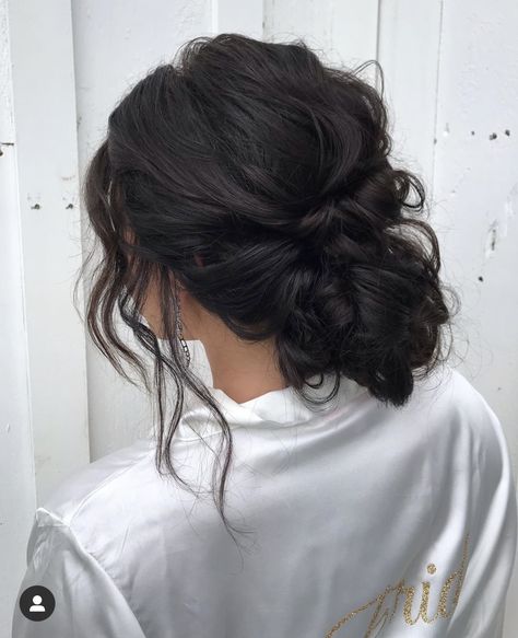 Bridesmaid Hair Brunette, Low Bun Wedding Hair, Bridesmaid Hair Inspo, Wedding Hair Brunette, Bridemaids Hairstyles, Loose Updo, Wedding Hair Up, Bridesmaid Hair Makeup, Hair Brunette