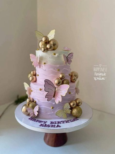 Cake Decorating 2 Tier, Pastel Butterfly Cake 2 Tier, Butterfly Theme Cake 2 Tier, Butterfly Cake 1st Birthday, Two Tier Butterfly Cake, 1st Birthday Cake 2 Tier, 2 Tier Butterfly Cake, Butterfly Theme Cake 1st Birthdays, Butterfly Theme Birthday Cake