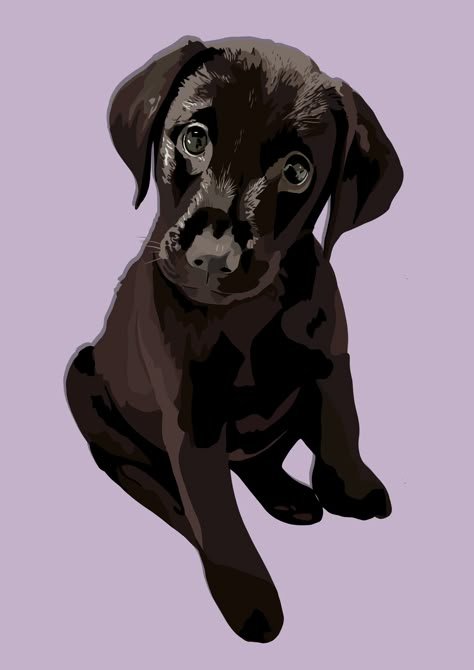 Black Dog Drawing, Charcoal Labrador, Dog Portraits Art, Dog Line Art, Dog Animation, Black Puppy, Dog Line, Animal Portraits Art, Disney Dogs