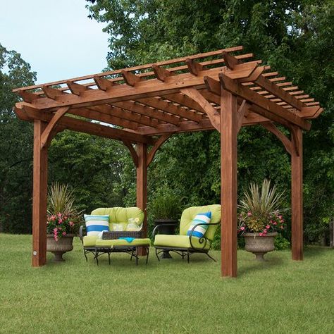 Pergola Metal, Vinyl Pergola, Pergola Diy, Small Pergola, Steel Pergola, Cedar Pergola, Cheap Pergola, Pergola Swing, Patio Pergola