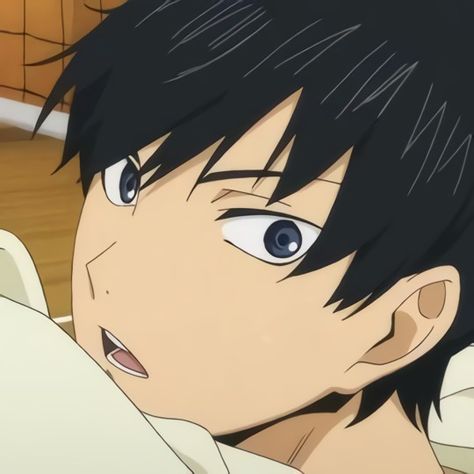 Haikyuu Icons, Kageyama Tobio, An Anime, Anime Character, Blue Eyes, Bed, Twitter, Hair, Anime