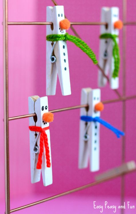 Clothespin Snowman Craft for Kids - Fun Snowman Crafts for Kids to Make Crafts 2023, Christmas Crafts For Kids To Make, Penny Pincher, 100 Dollar, Clothes Pin Crafts, Snowman Crafts, Crafts For Kids To Make, Fun Craft, Childrens Crafts