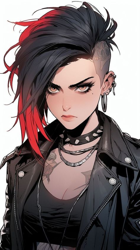 Punk Character, Chica Punk, Tomboy Art, Cyberpunk Female, Anime Woman, Anime Show, Cyberpunk Girl, Have Inspiration, Cyberpunk Character