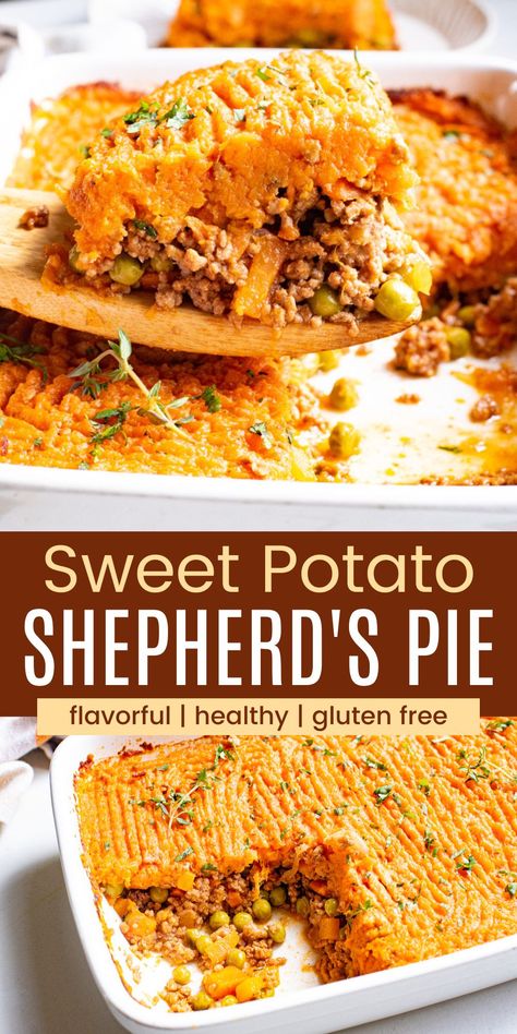 Cottage Pie With Sweet Potato, Sweet Potatoes Shepherds Pie, Turkey Sweet Potato Shepherds Pie, Sweet Potato Sheppards Pie, Healthy Shepards Pie, Sheppards Pie Recipe, Sweet Potato Shepards Pie, Potato Shepherd's Pie, Shepards Pie Recipe