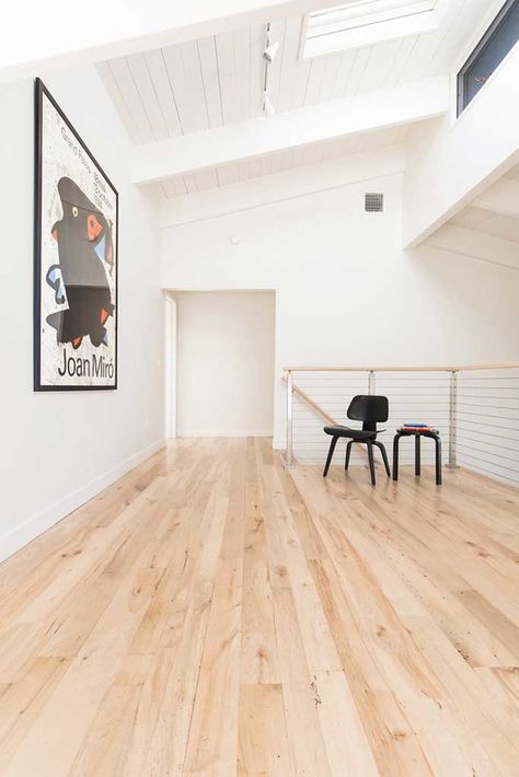 Reclaimed Maple Flooring In Private Home - Finish is Vermont Naturals Water Based Polyurethane Maple Laminate Flooring, Maple Wood Flooring, Maple Flooring, Maple Hardwood Floors, Hickory Flooring, Maple Floors, Light Wood Floors, Wooden Floors, Bamboo Flooring