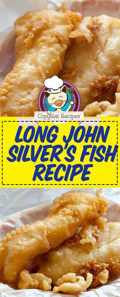 Captain Ds Fish Recipe, Long John Silvers Fish Batter, Copycat Long John Silvers, Silver Fish Recipe, Crispy Fish Batter, Fish And Chips Batter, Homemade Fish Sticks, Long John Silvers Batter, Beer Battered Fish Recipes