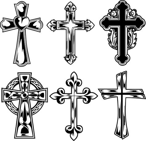 6 beautiful ornate crosses in 1 SVG file  Crosses are intended for engraving purposes Feel free to see physical goods created with this file, but do not resell this file Greek Symbol Tattoo, Wooden Cross Crafts, Cross Drawing, Celtic Cross Tattoos, Stencil Outline, Lion Photography, Cross Tattoo Designs, Cross Svg, Tattoo Lettering Fonts