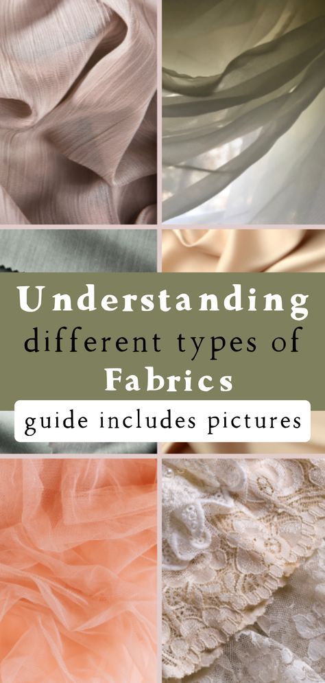 What Fabric Should I Use, Guide To Fabrics, Different Types Of Lace Fabric, Couture, Best Fabric For Sewing Clothes, Sewing Different Fabrics, Clothes Fabrics Guide, Fabric Guide Types Of, Types Of Fabric Material For Clothes