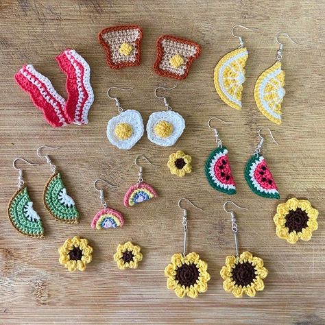 Diy Sy, Elegant Crochet, Crochet Mignon, Confection Au Crochet, Crochet Jewelry Patterns, Crochet Earrings Pattern, Crochet Simple, Fun Crochet Projects, Diy Crochet Projects