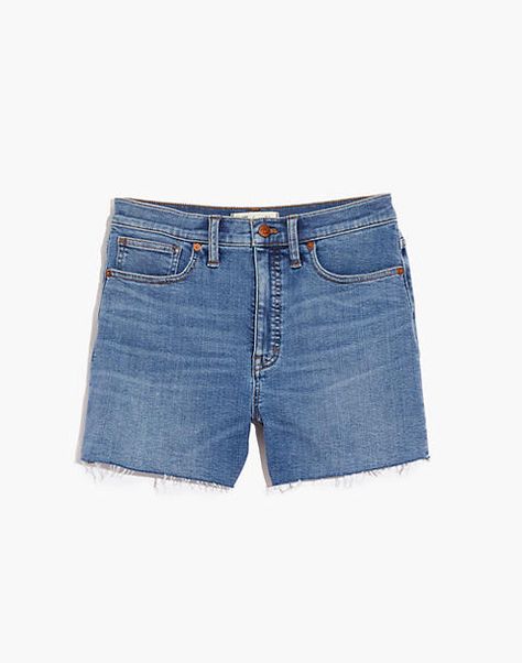 Military Shorts, Tencel Denim, Mom Jeans Shorts, Trip Outfits, High Rise Denim Shorts, Elastic Waist Shorts, Madewell Jeans, Holy Grail, Madewell Denim